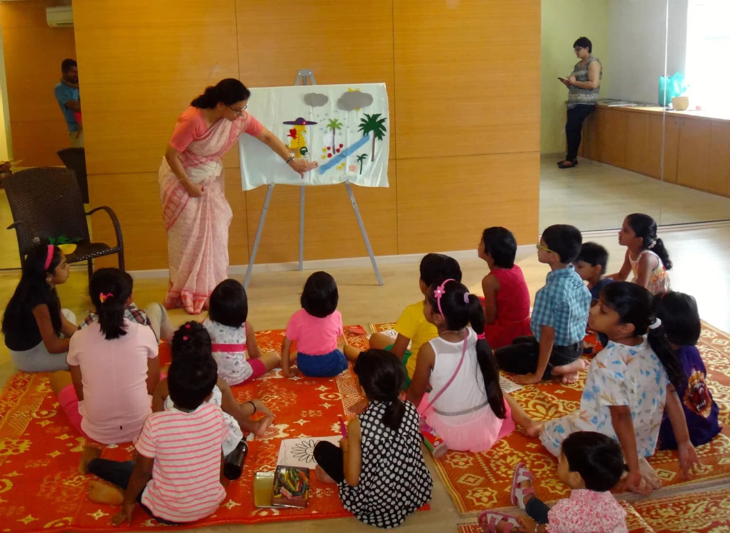 A storytelling session